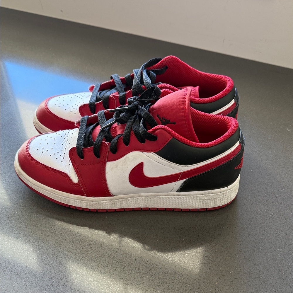 Nike Kids Jordan’s in Red, Black, and White